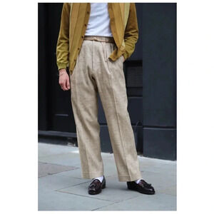 VINTAGE - Pendleton High Waisted Oatmeal Wool Trousers